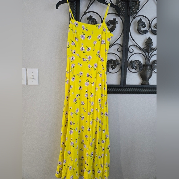 Zara Yellow Floral Maxi Dress - Picture 4 of 12